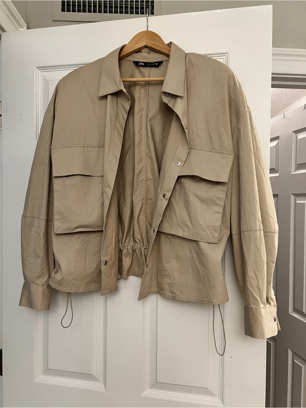 Zara Women’s Beige Utility Jacket